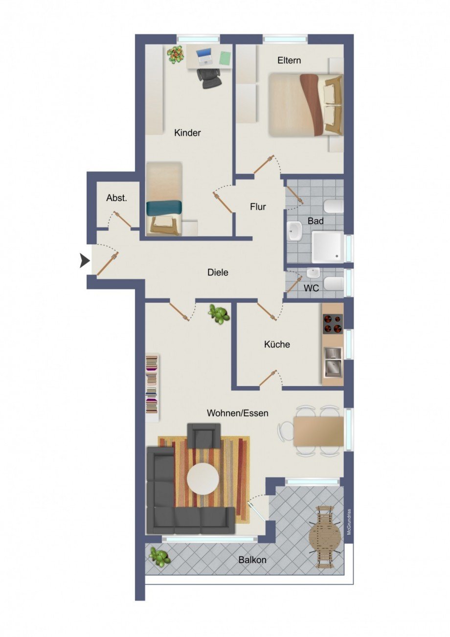 Grundriss Wohnung Alpirsbach