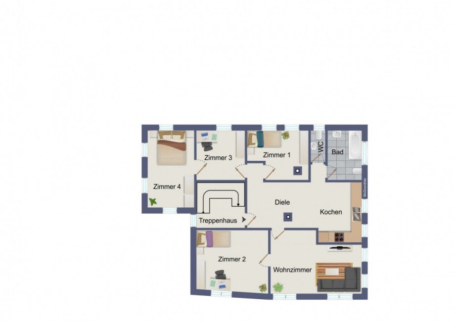 Obergeschoss Zweifamilienhaus Lo�burg