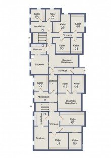 Kellergeschoss 12 Eigentumswohnungen jeweils mit Balkon/Terrasse und TG-Stellplatz in einem gepflegten Mehrparteienhaus