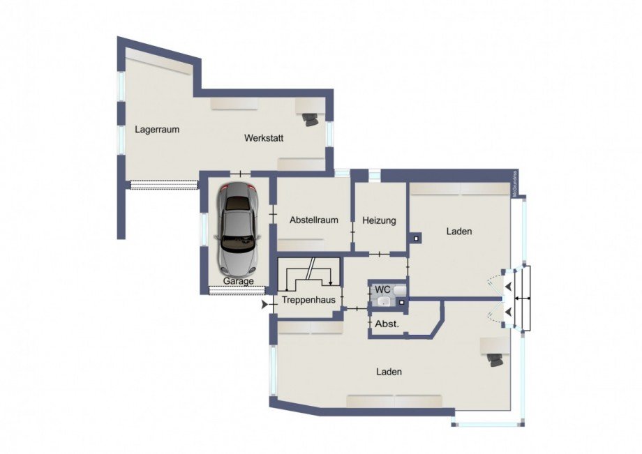 Erdgeschoss Zweifamilienhaus Lo�burg