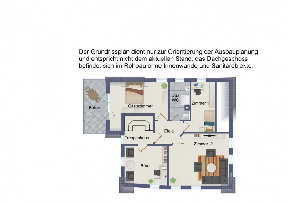 Dachgeschoss Zweifamilienhaus Lo�burg